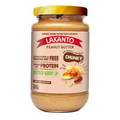 LAKANTO CHUNKY PEANUT BUTTER 375G