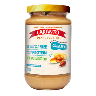 LAKANTO CREAMY PEANUT BUTTER 375G