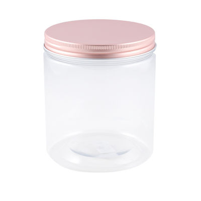 ROUND PET CONTAINER ROSE GOLD ALUM CAP 820ML