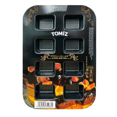 8 CUP BROWNIE SQUARE MOULD(BLACK) 193WX293HMM