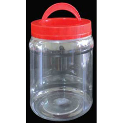 ROUND PET BOTTLE RED CAP W HANDLE 1.2L 4021PH