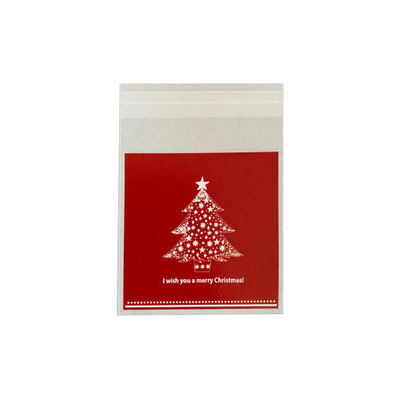 COOKIE BAG X'MAS BP4028 RED 100PC