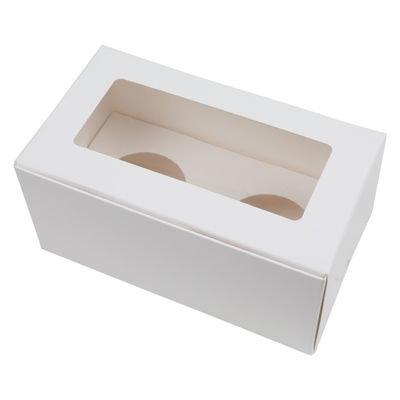 CUPCAKE BOX 2'S 6.25X3.5XH3" 5PCS