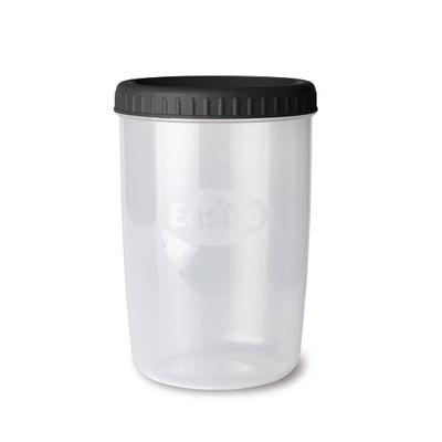 YOGHURT JAR WITH BLACK LID