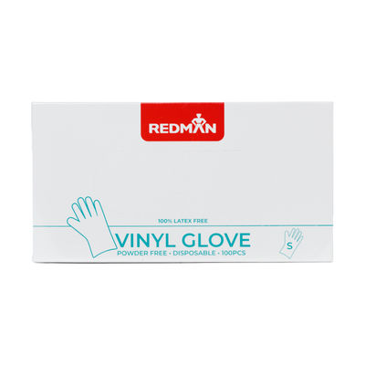 GLOVES VINYL (POWDER FREE) S 100PC