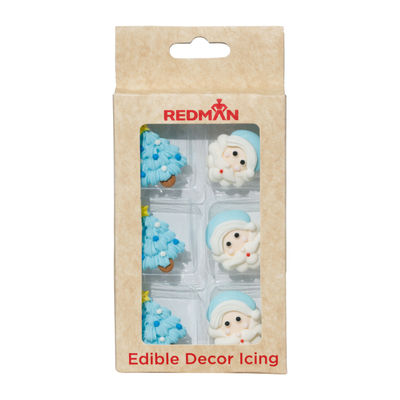 DECOR ICING SANTA CHRISTMAS TREE PASTEL BLUE