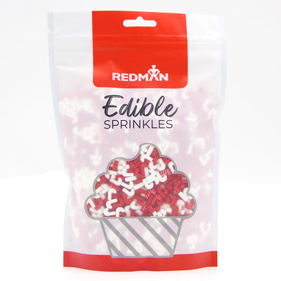 DECOR PRESS CANDY CANE RED WHITE 500G
