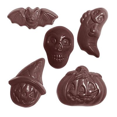 CHOCOLATE MOULD HALLOWEEN 5FIG 30CAV CW1570