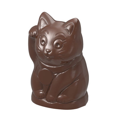 CHOCOLATE MOULD LUCKY CAT MANEKINEKO 12CAV CW1598