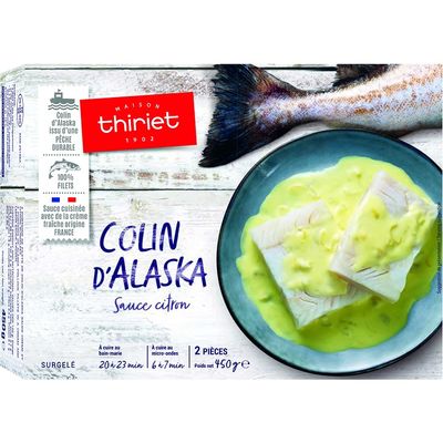 FROZEN ALAKSA COLEY WITH LEMON SAUCE 450G