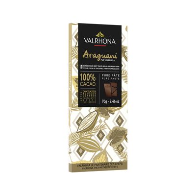 DARK CHOC ARAGUANI 100% VALRHONA 70G