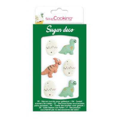 DINO DECOR ICING 6PC