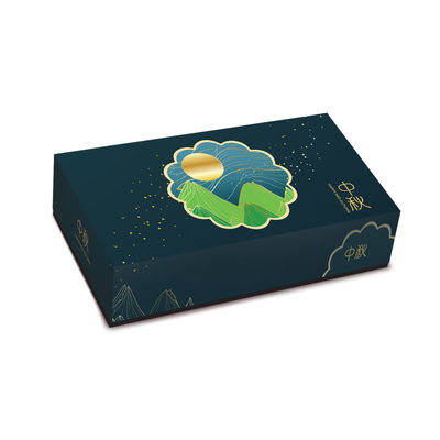 MOONCAKE COVERING BOX W TRAY 8S BLUE MOUNTAIN 5SET