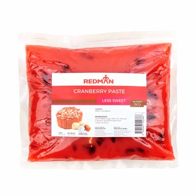 MOONCAKE PASTE CRANBERRY LESS SWEET 1KG