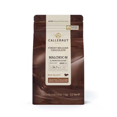 MILK CHOCOLATE NO SUGAR ADDED CALLEBAUT 1KG