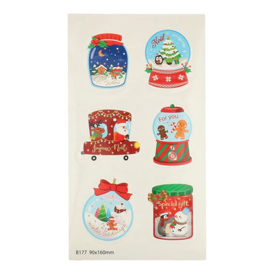 X'MAS STICKER B177 6PC