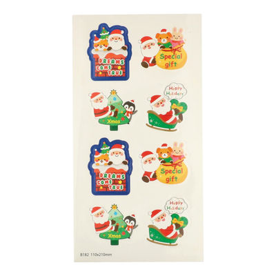 X'MAS STICKER B182 8PC