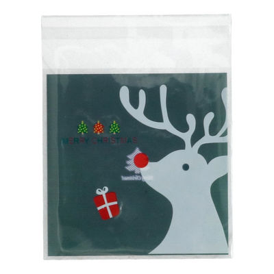 COOKIE BAG X'MAS REINDEER BP8504 100PC