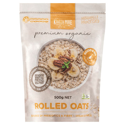 ORGANIC ROLLED OATS 500G