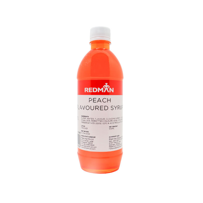 PEACH FLAVOURED SYRUP 510ML image number 0