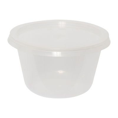 PP PLASTIC MICROWAVABLE CONTAINER 175ML Ø87MMX51MM 100PC