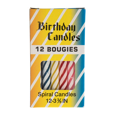 BIRTHDAY CANDLE 3.5" 12PCS