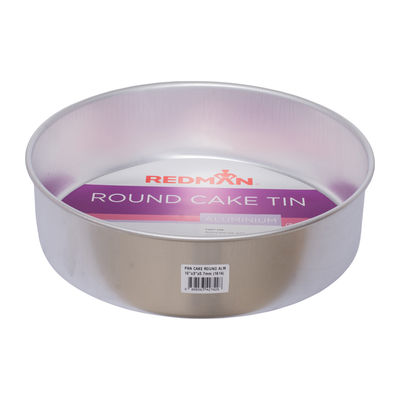 ROUND CAKE TIN ALUM ANODIZED 10"X3"