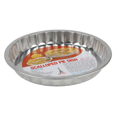 ALUMINIUM ROUND SCALLOPED PAN PIE Ø19.2CM H2.6CM