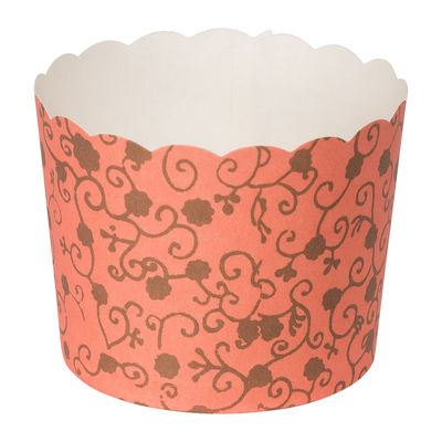 BAKING CASE PINK FLORAL 75X60MM 50PC