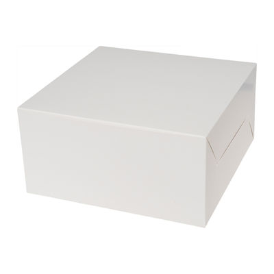 CAKE BOX PLAIN WHITE 10X10X5" 5PCS