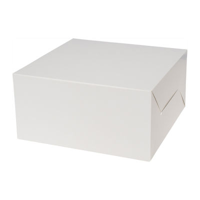 CAKE BOX PLAIN WHITE 8X8X4" 5PCS