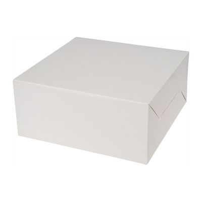 CAKE BOX PLAIN WHITE 11X11X5 " 2PCS