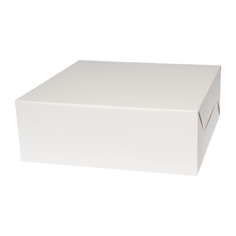 CAKE BOX PLAIN WHITE 14X14X5" 2PCS image number 0