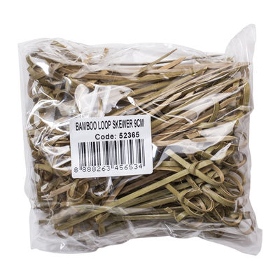BAMBOO SKEWER KNOT 9CM 100PC