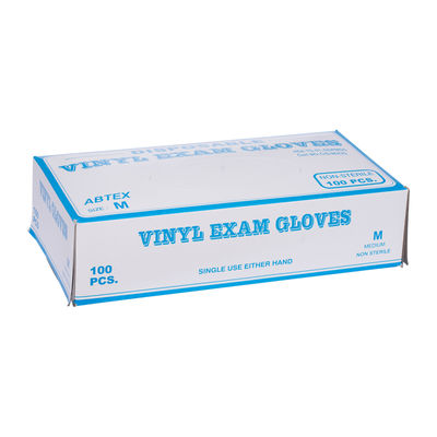 VINYL POWDERED GLOVES M 100PC