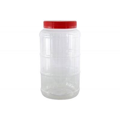 ROUND PET BOTTLE RED CAP WITH HANDLE 3.6L 4060