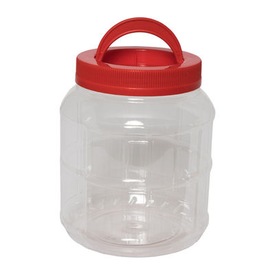 ROUND PET BOTTLE RED CAP WITH HANDLE 2L 4054