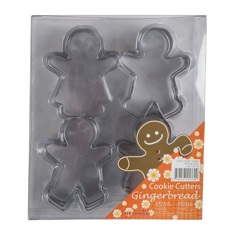 COOKIE CUTTER S/S GINGERBREAD 12PC image number 0