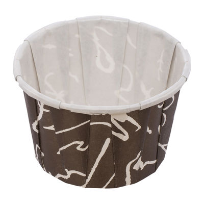 SOUFFLE BAKING CASE BROWN WRITING44X35MM 100PCS