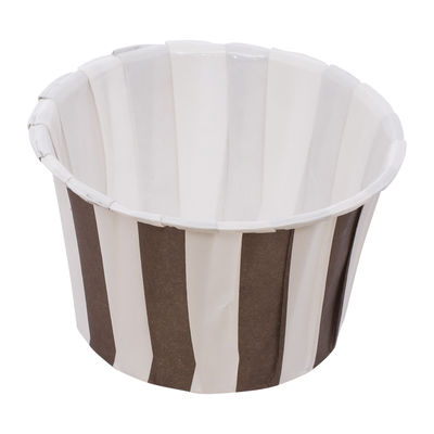 SOUFFLE BAKING CASE BROWN STRIP 44X35MM 100PCS