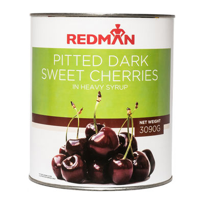 DARK SWEET CHERRIES PITTED IN SYRUP 3090G