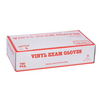 VINYL POWDERED GLOVES S 100PC