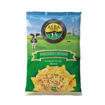 CHEDDAR SHREDDED CHEESE 500G