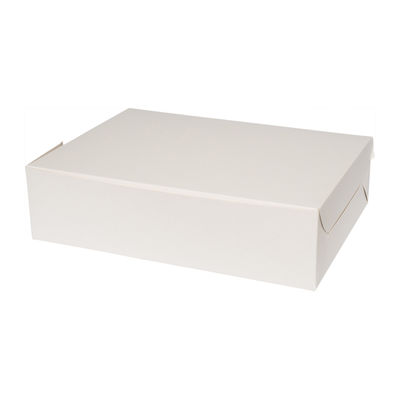 CAKE BOX PLAIN WHITE 11X15X4" 2PCS