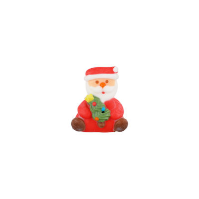 ICING DECOR SANTA W X'MAS TREE 7X38X34MM ASN20