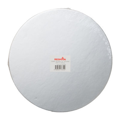 CAKE BOARD ROUND SILVER 10" 5PCS