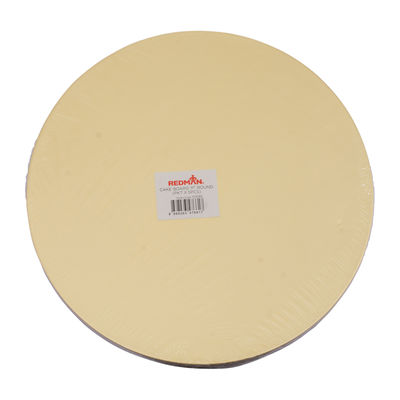 CAKE BOARD 11" ROUND GOLD  5PCS