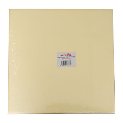 CAKE BOARD 11" SQUARE GOLD  5PCS