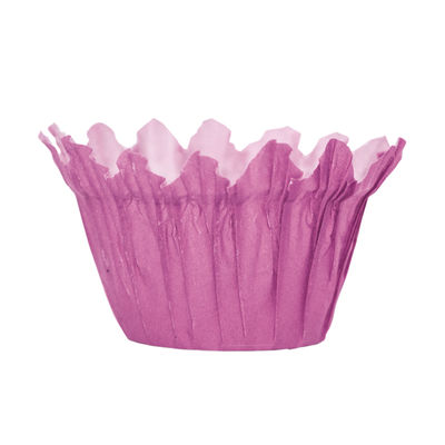 GREASEPROOF BAKING CASE 40X35MM FLOWER PURPLE