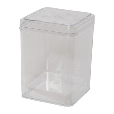 CLEAR SQUARE PS CONTAINER 85X85XH117MM FF2710